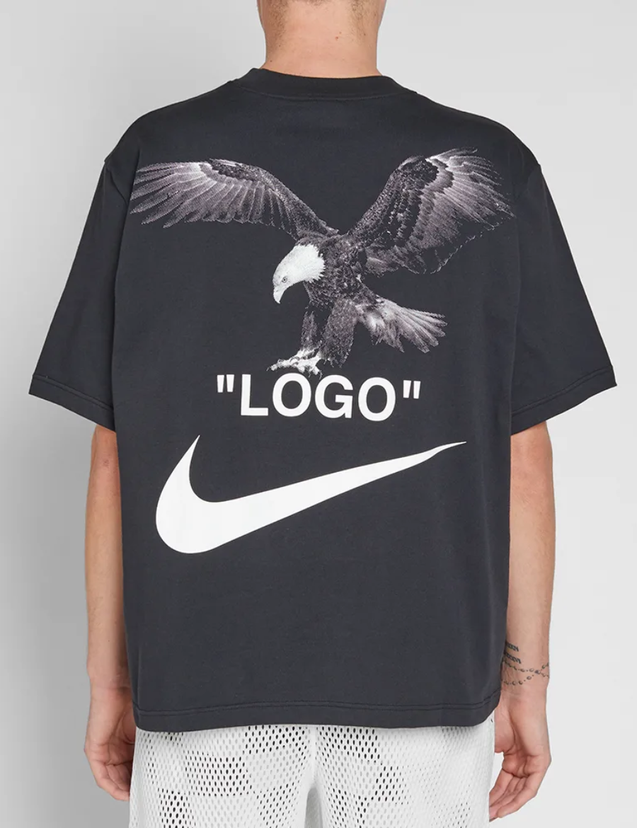Vamos yermo Orden alfabetico Off White x Nike Crop Eagle Logo Printing T Shirt (Black) – The Factory KL