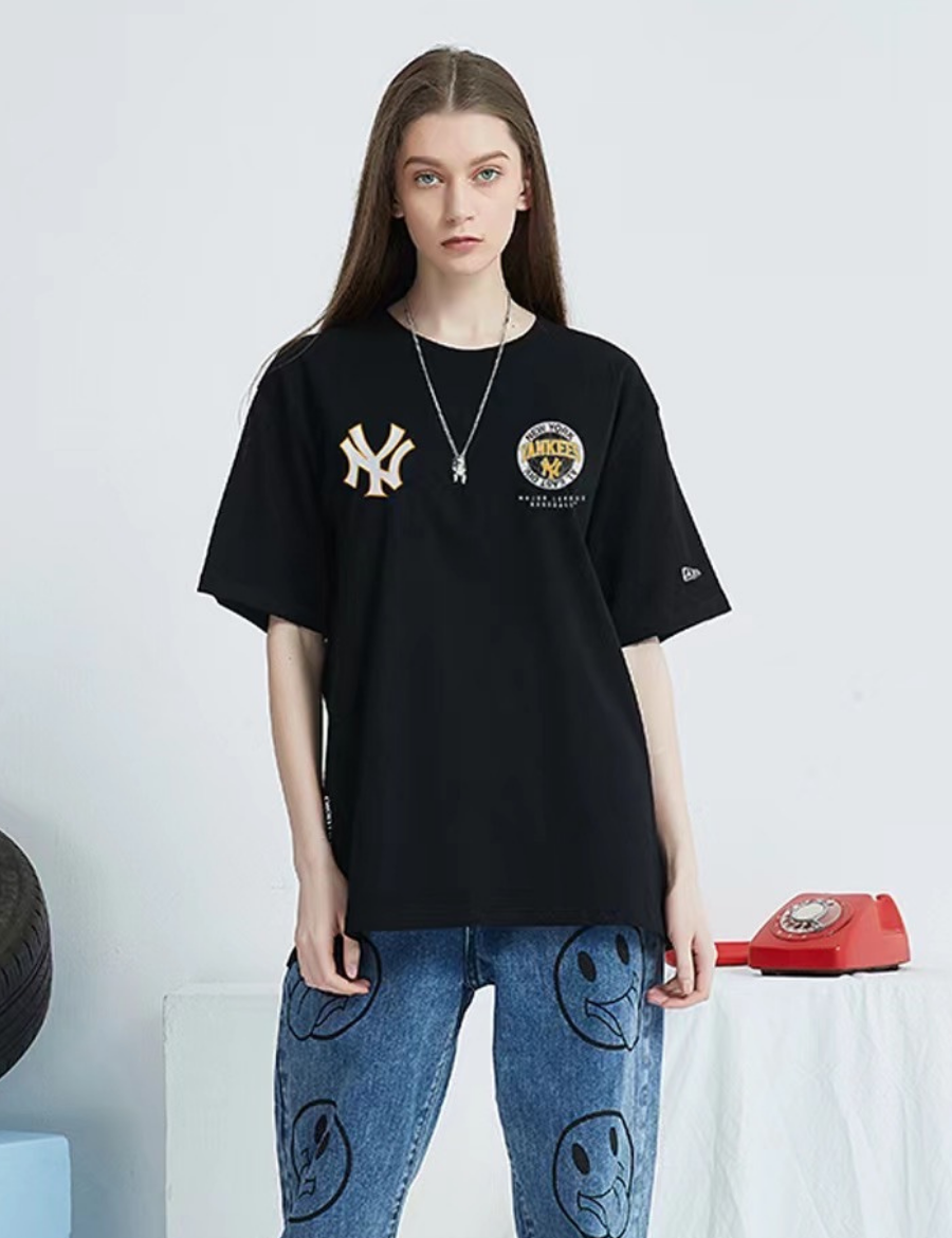 MLBKorean Tshirt NY Big Logo In Black sz XS  Tinkerlust