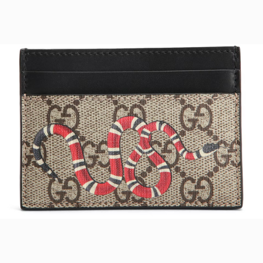 Gucci Card Case Supreme Kingsnake Print (Black/Grey) – The Factory KL