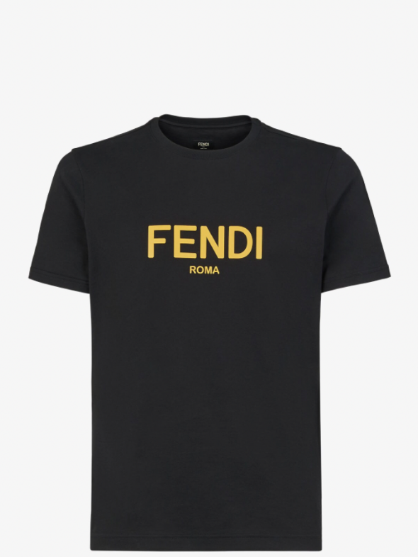 Fendi Roma Cotton Tee (Black) – The Factory KL