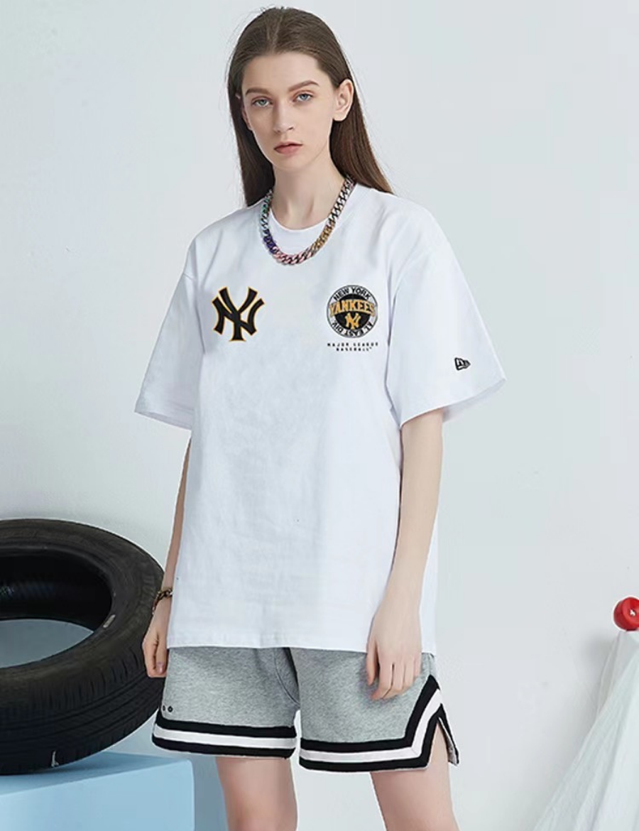 New era MLB Logo Short Sleeve TShirt White  Dressinn