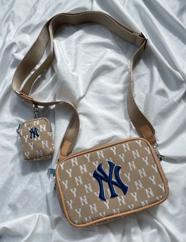 MLB MONOGRAM NY Hoody Bag (Ivory) – The Factory KL