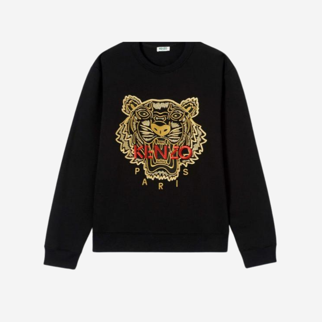 Kenzo Gold Embroidered Tiger Logo Sweatshirt – The Factory KL