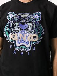 Kenzo Actua Tiger Embroidered T-shirt (Black) – The Factory KL