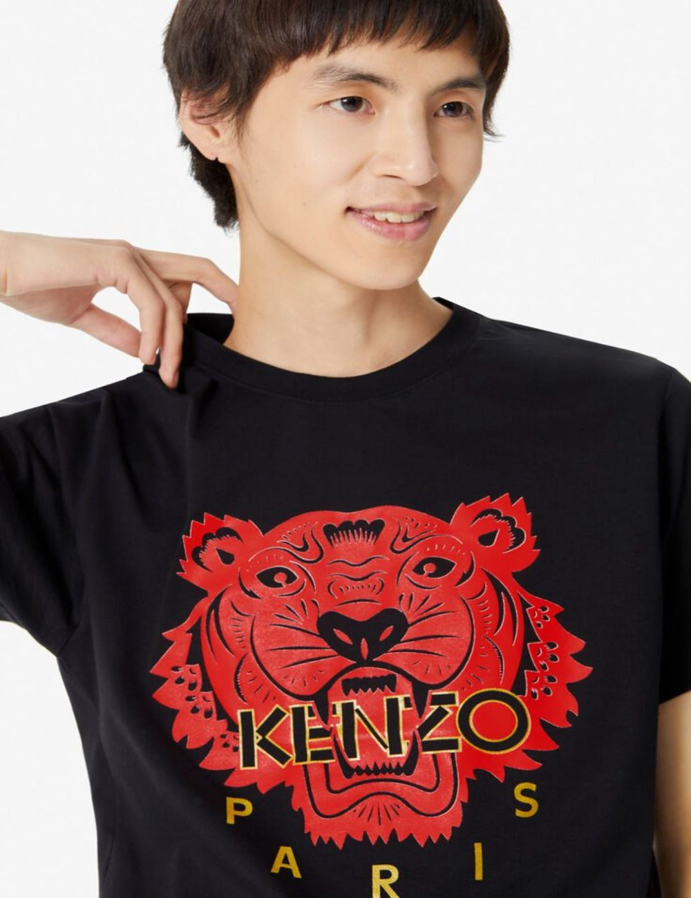 Kenzo Red Tiger (Black Word) Logo T-Shirt The KL