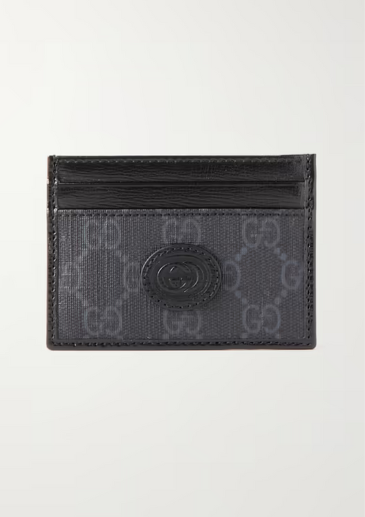 Gucci Card Case Supreme Kingsnake Print (Black/Grey) – The Factory KL
