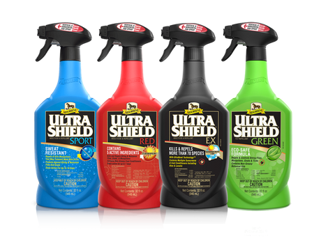 4 UltraShield Fly Spray Formula Bottles
