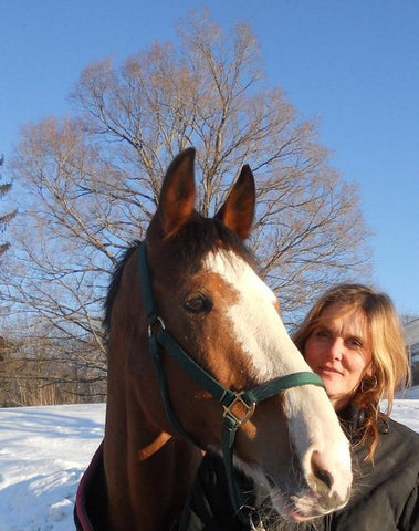 Pamela Rickenbach, founder of Blue Star Equiculture Draft and Carriage Horse Rescue in Western Massachusetts. 