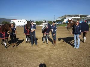 Cat (farthest to the right) during the Pan-Am Games in Mexico in 2011.