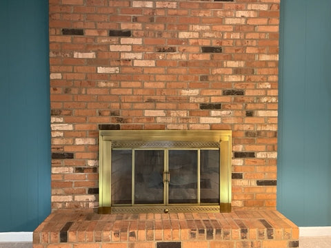 Romabio Limewash Fireplace Before Pic Durham NC