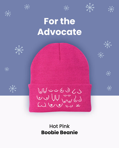 Hot Pink Boobie Beanie Breast Cancer Gift