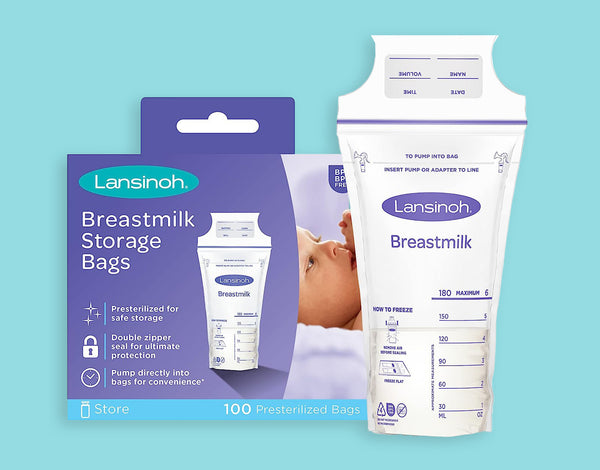 Lansinoh Breastmilk Storage Bags for Baby Shower gift basket