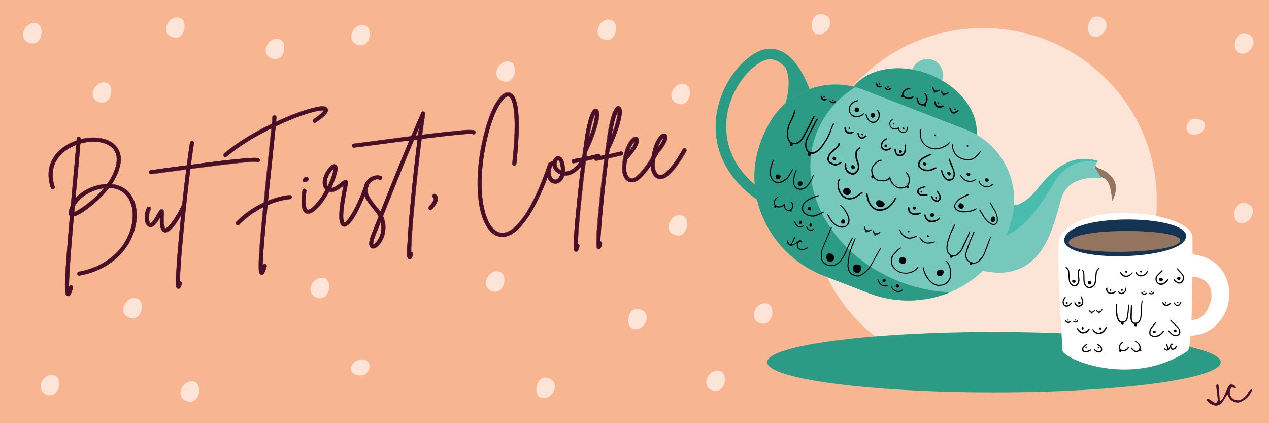 Caffeine Safe During Pregnancy - But First Coffee - Boob Coffee Mug - Boobie Teapot - TitTeapot