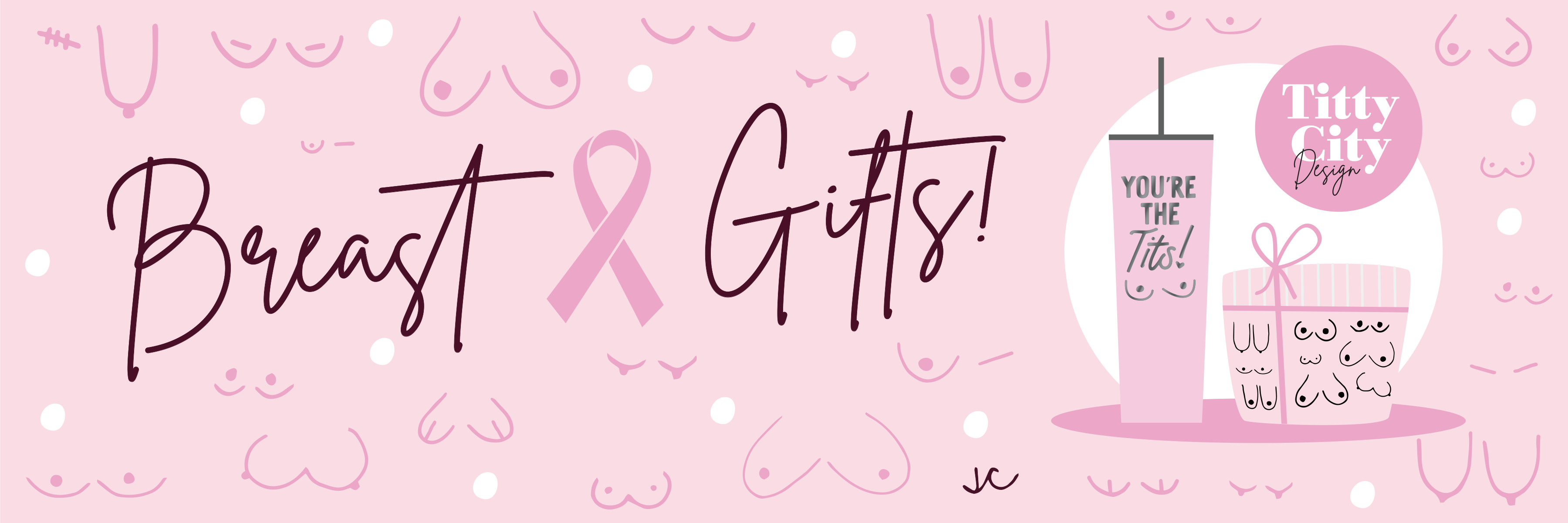 Gifts for Breast Cancer Patients - Titty City Design - Breast Gifts - full