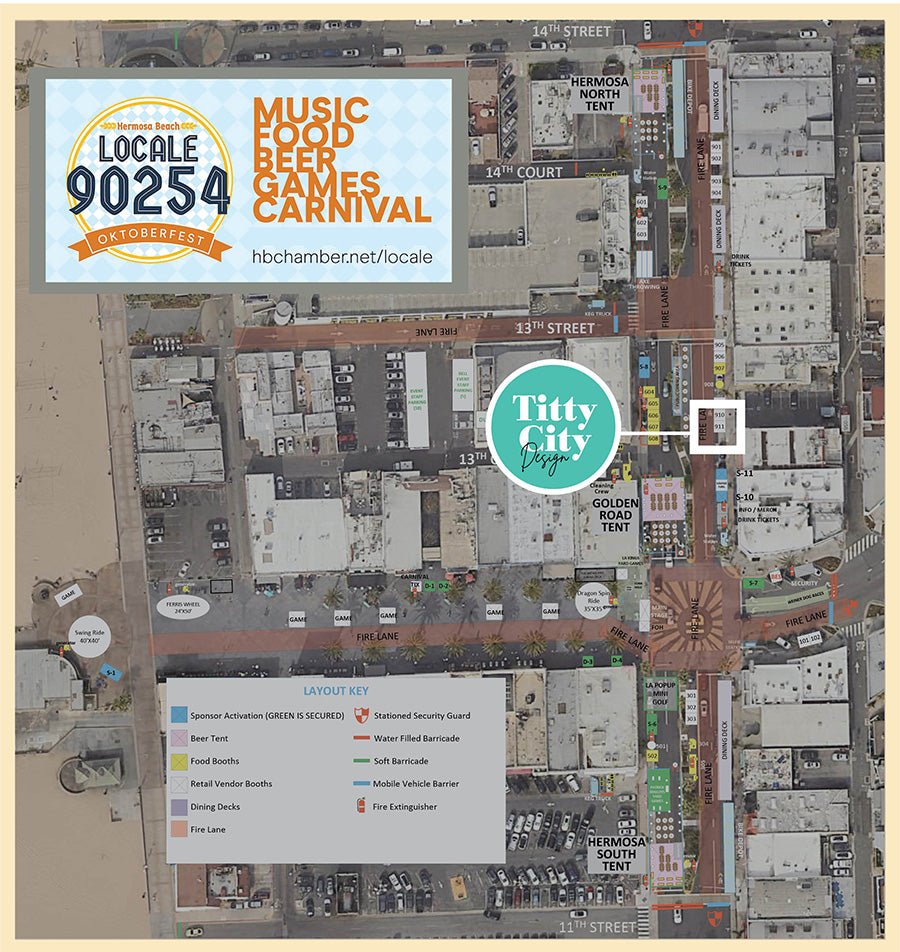 Hermosa Beach Locale 90254 Oktoberfest 2023 Map