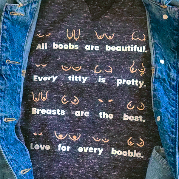 Mothers Day Gift - All Boobs Are Beautiful - Cozy Sweatshirt - Titty City Design