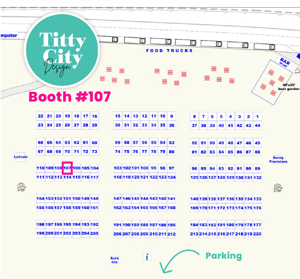 Titty City Design at LA Renegade Craft in 2023 Booth #107