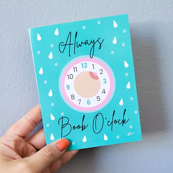 Always Boob O'clock - Funny Breastfeeding Card for Baby Shower