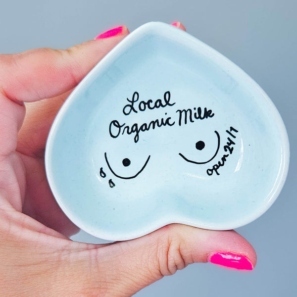 Local Organic Milk Open 24/7 - The Little Milk Bar Ring Dish