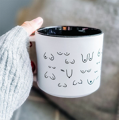 Brave Boobie Coffee Cup Mug
