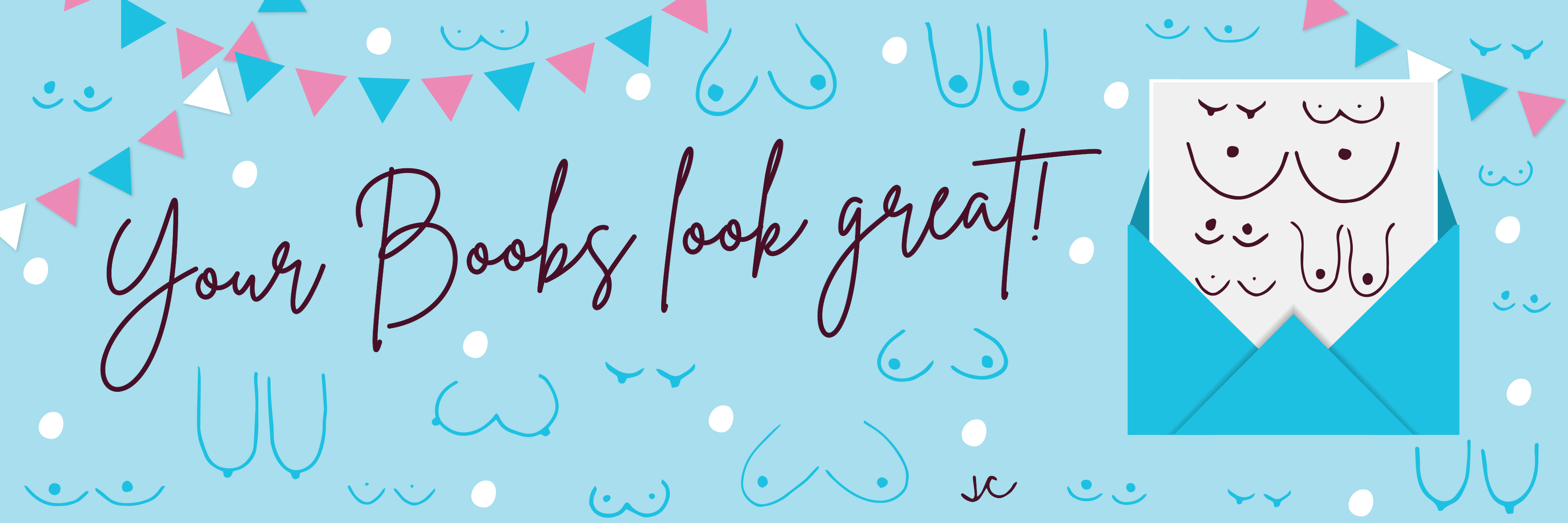 What to Write in a Baby Shower Card - Titty City Design - Your boobs look great - baby shower card