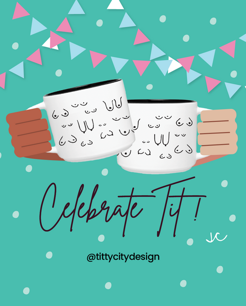 World Breastfeeding Week - 10 - Titty City Design - 8 Ways to Celebrate - Celebrate Tit - Gifts for new moms