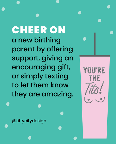 World Breastfeeding Week - 3 - Titty City Design - 8 Ways to Celebrate - Cheer On - Gifts for new moms - You're the Tits Tumbler