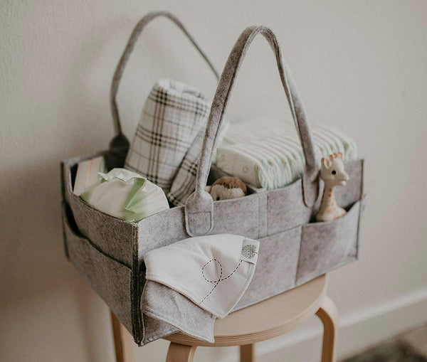 Baby shower gift of Essential breastfeeding Storage Basket for postpartum care package