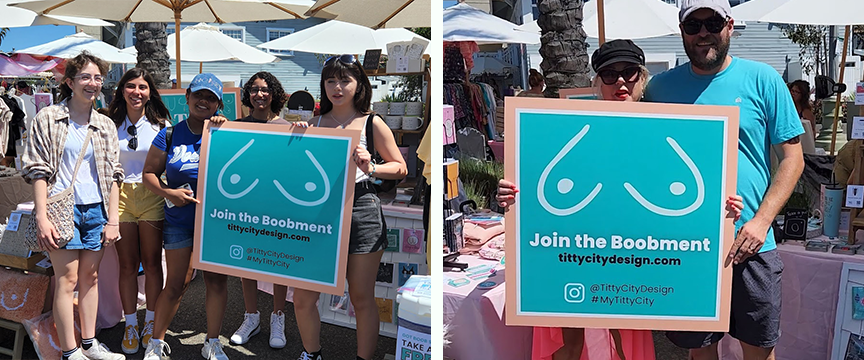 Be Part of the Boobment - Titty City Design - Signs