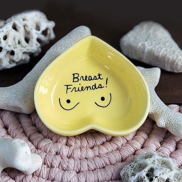 Yellow Breast Friends Ring Dish