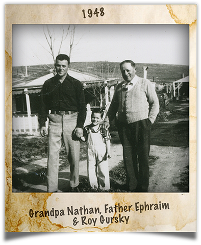 Grandpa Nathan, Father Ephraim, and Roy Gursky