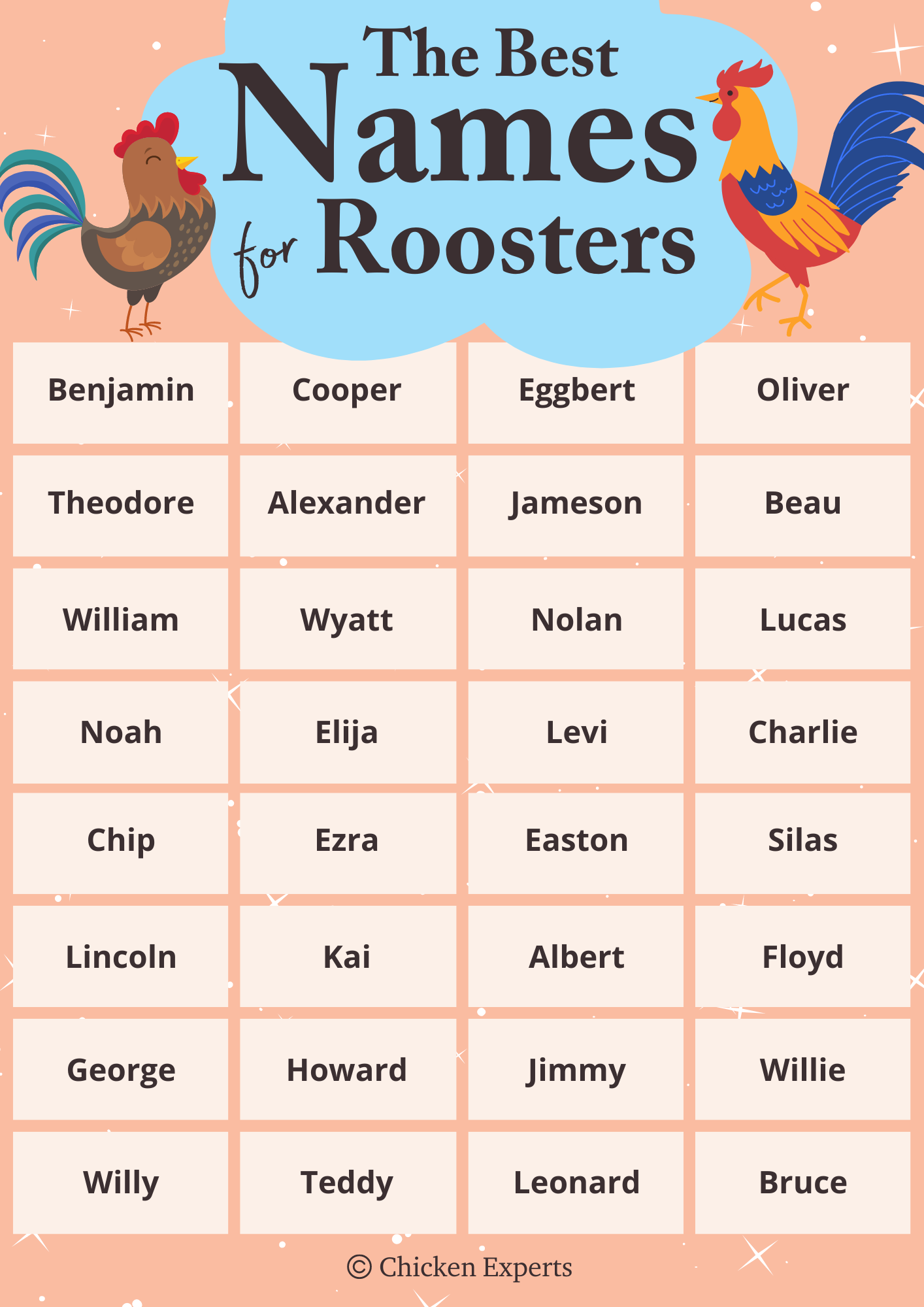 boys' names for roosters