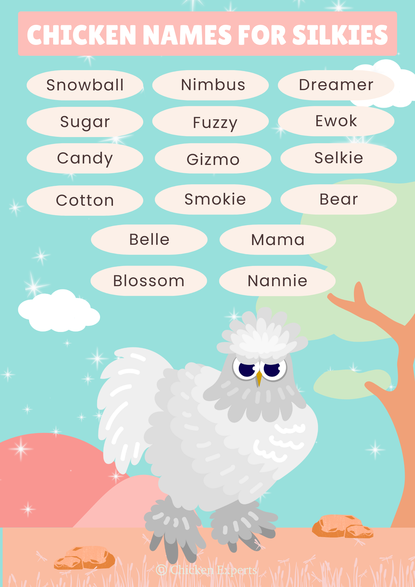 chicken names for silkie chickens