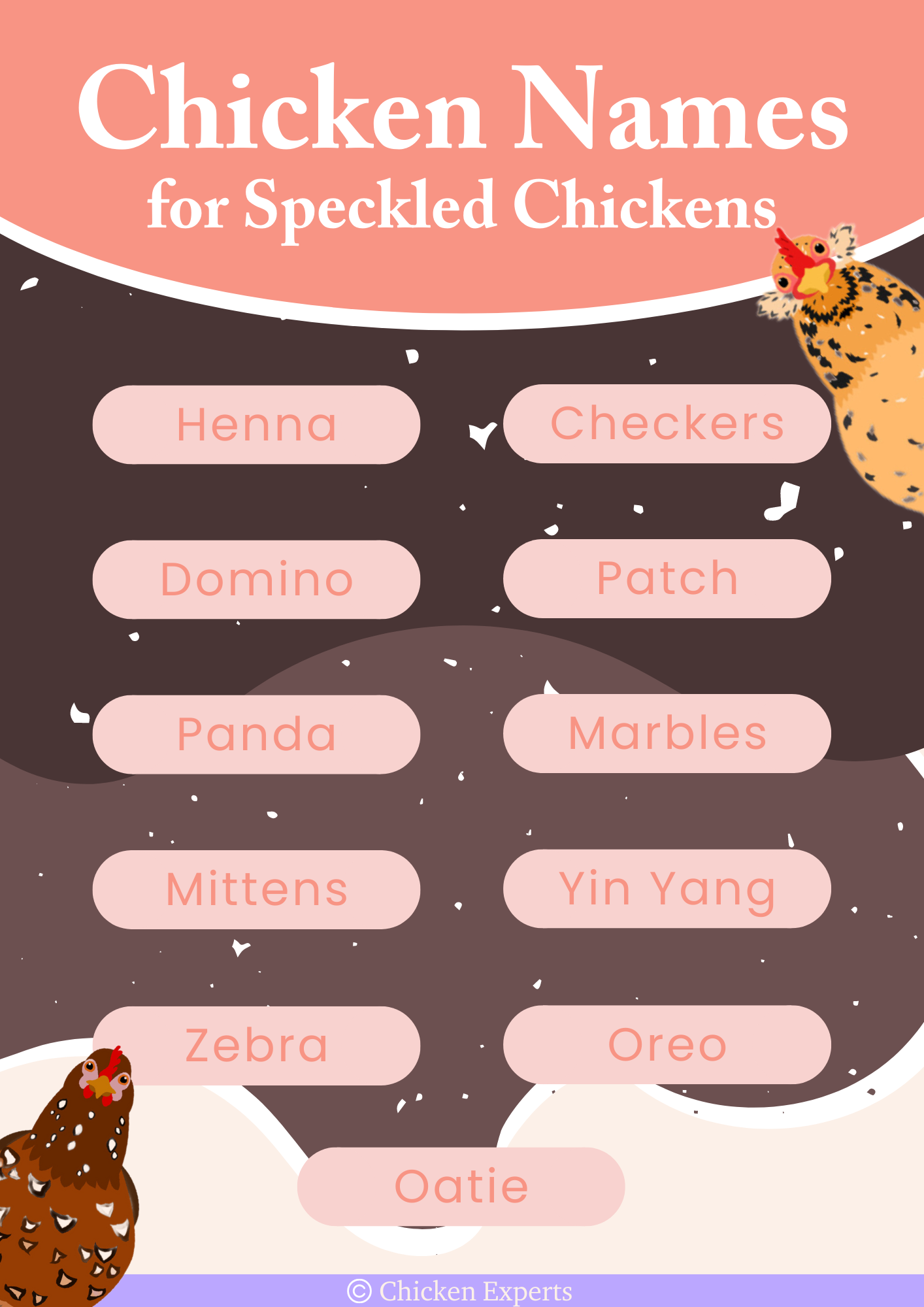 chicken names for speckled chickens