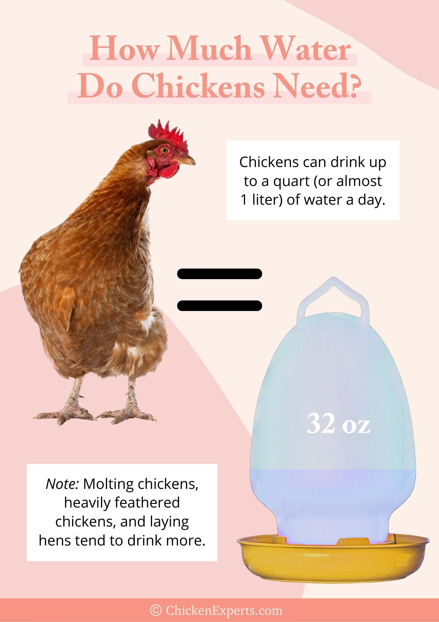how much water do chickens need