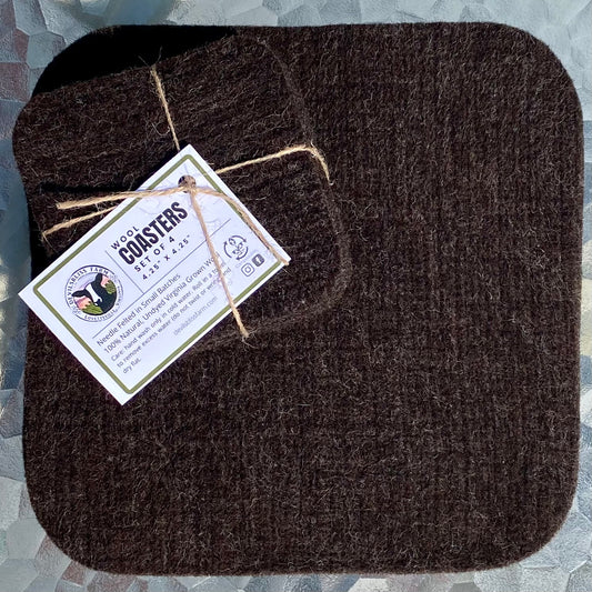 Wool Eco Dish Drying Mat  Natural Gray - French Mercantile