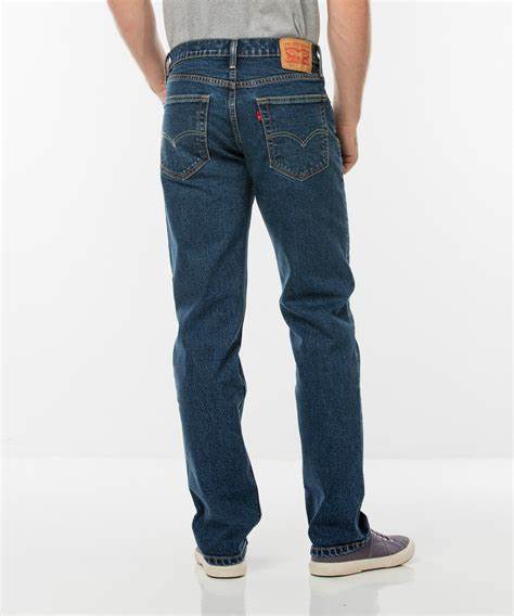 Levi Men's 516 Straight Dk Stonewash Jean 30L - Pursegloves Clothing
