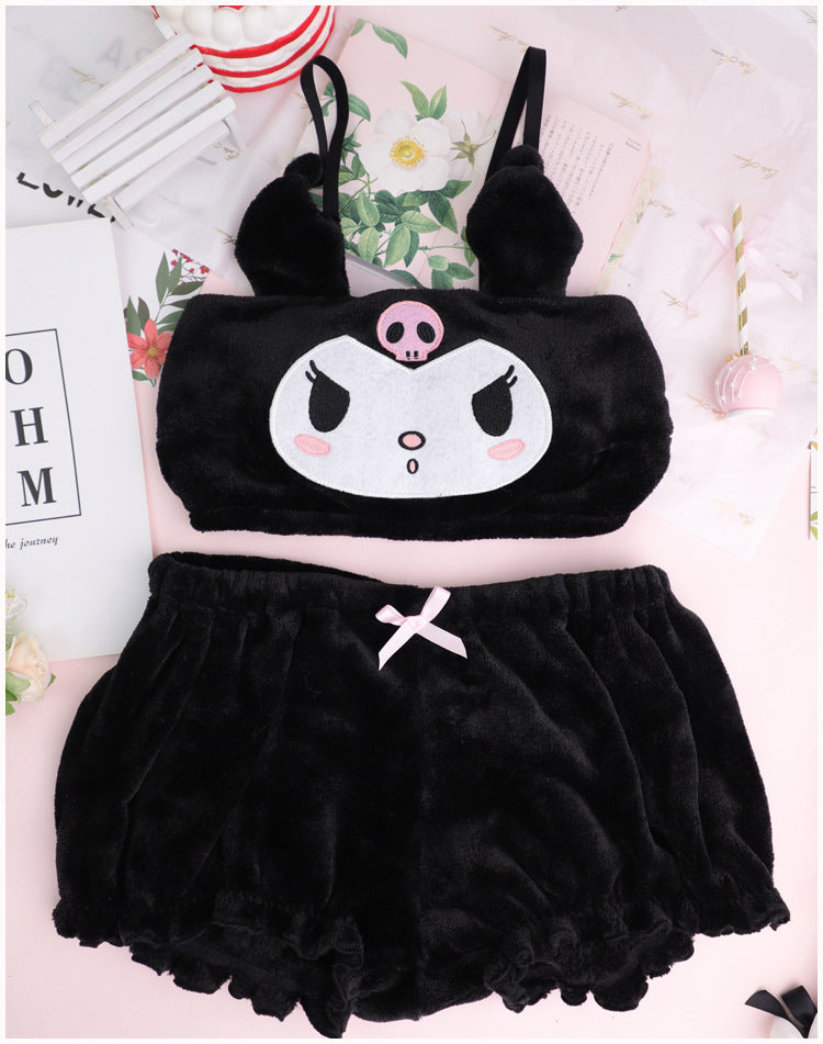 Japanese Kuromi Plush Underwear Suit – ubekeen