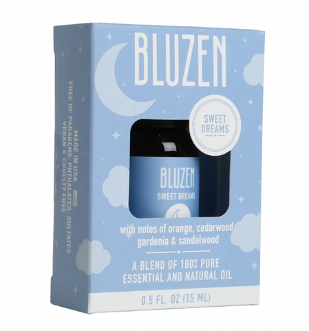 BluZen Sweet Dreams 100% pure and natural essential oil with sandalwood, orange, cedarwood, and gardenia