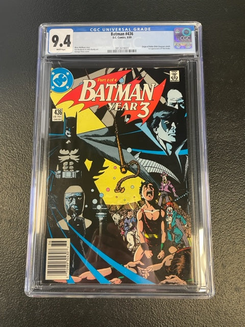 Batman 436 (1989) CGC  - 1st Appearance of Tim Drake | SunsetComix