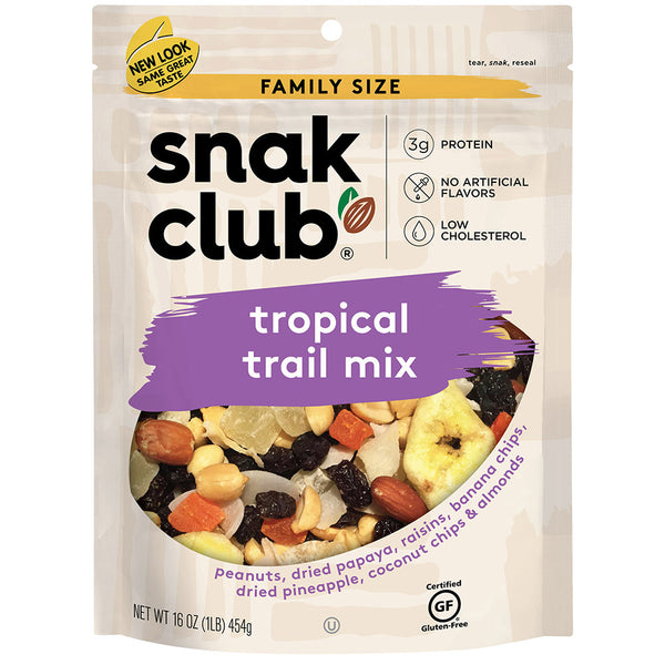 hule Minister evne Snak Club Tropical Trail Mix, 24 Ounce Bag, Pack of 6