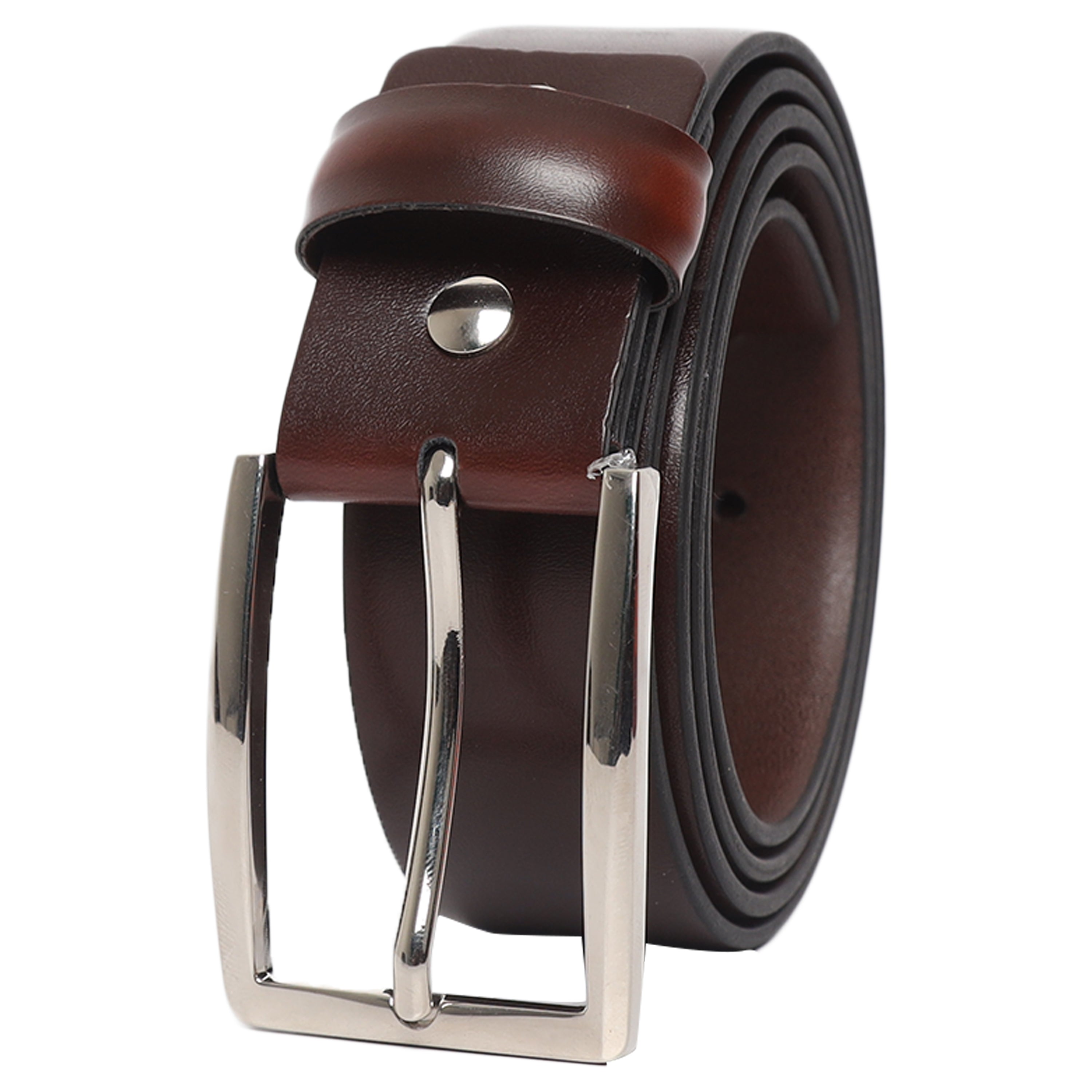 Ufficio Men's Genuine Leather Chino Belt (Casual, Brown)