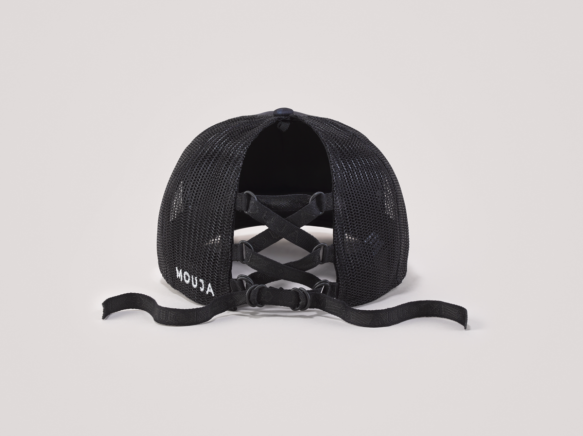 Fully Adjustable Ponytail Cap (Black Camo) – Mouja