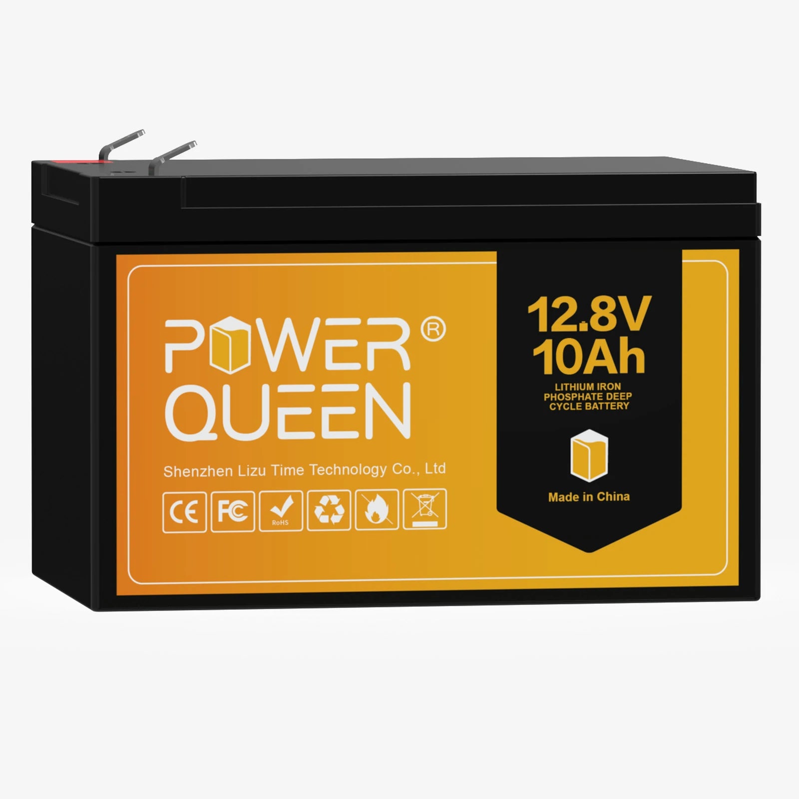  Power Queen 12V 100Ah LiFePO4 Battery, 1280Wh Lithium Battery  with 100A BMS, Up to 15000 Rechargeable Cycles, Support in Series/Parallel,  Perfect for RV Camping, Trolling Motor, Solar Power Storage : Automotive