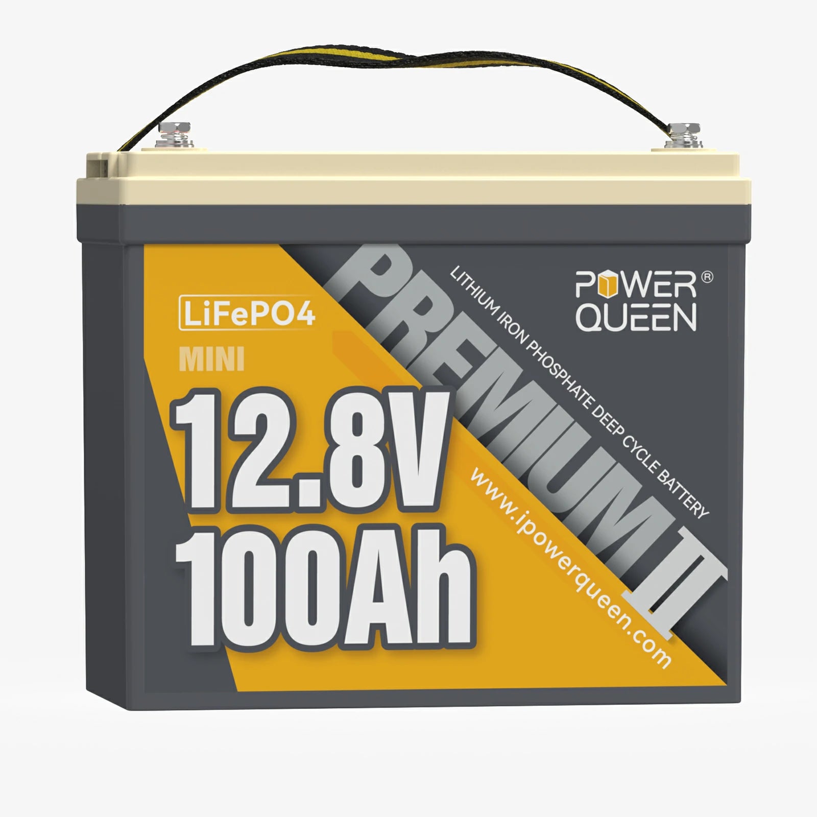 LiTime 12V 100Ah MINI LiFePO4 Lithium Battery, Upgraded Max. 1280Wh Energy  Small Size LiFePO4 Battery with Upgraded 100A BMS for RV, Camper, Solar