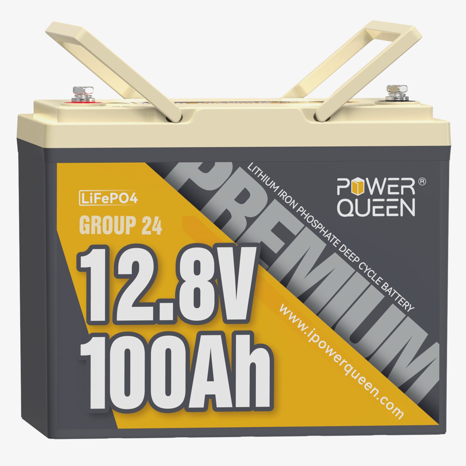Power Queen 12V 100Ah LiFePO4 Lithium Battery Deep Cycle BMS for Solar RV  Boat 730177732151