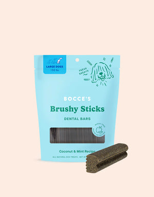 Bocce Brushy Dental Sticks Large Dogs 16oz - Toiffer Pet Outfitter - Dog Dental Sticks