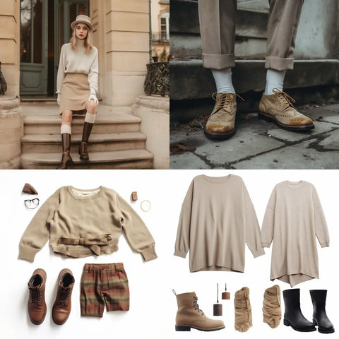 chaussette-beige