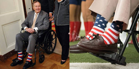 george-h-w-bush-porte-des-chaussettes-apparentes