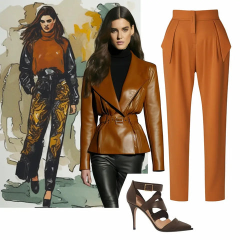 tenue-cuir-femme-automne